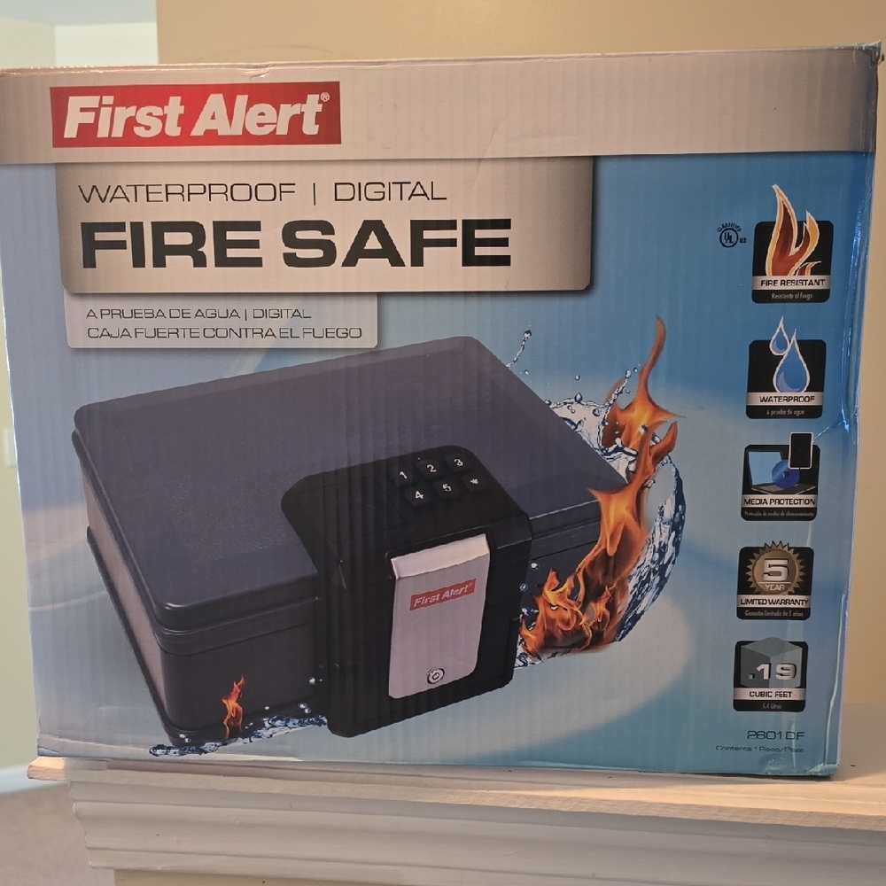 First Alert Waterproof Digital Fire Safe - Black